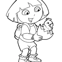 Dora A Exploradora Com Ovo De Páscoa