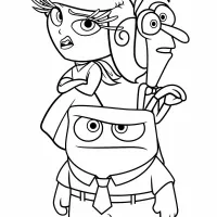 Personagens divertidamente Aletria Raiva e Medo