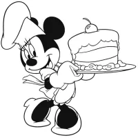 Minnie Com Bolo