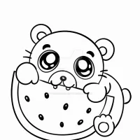 Urso Com Melancia