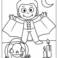 Halloween Com Vampiro E Abóbora