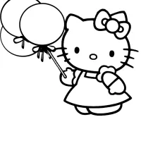Hello Kitty Com Balões