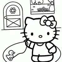 Hello Kitty Com Pato
