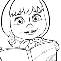 Masha E O Urso lendo