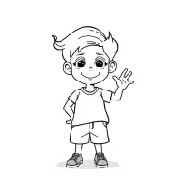 Menino Acenando