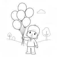 Pocoyo Com Bexigas