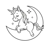 Unicórnio Na Lua